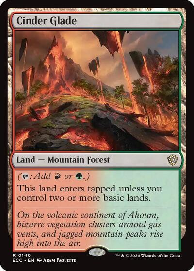 Cinder Glade (Commander: Lorwyn Eclipsed) Light Play