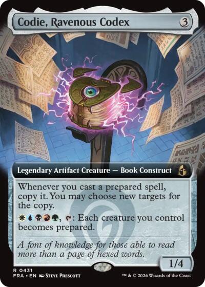 Codie, Ravenous Codex (Extended Art) (Reality Fracture) Light Play