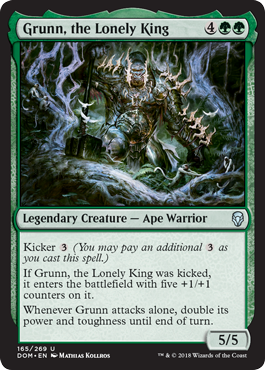 Grunn, the Lonely King (Dominaria) Light Play Foil