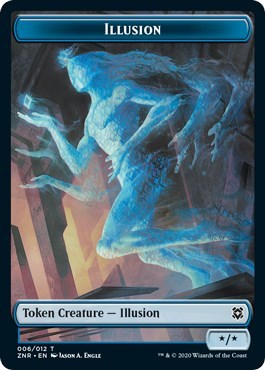 Illusion Token (Zendikar Rising) Light Play