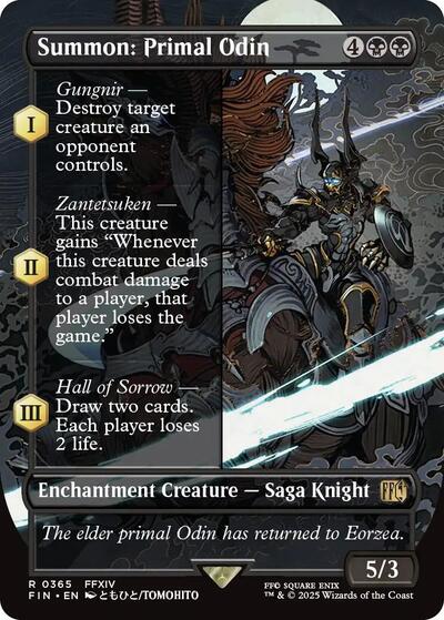 Summon: Primal Odin (Borderless) (Universes Beyond: FINAL FANTASY) Light Play