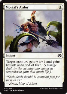 Mortal's Ardor (Duel Decks: Kiora vs Elspeth) Light Play