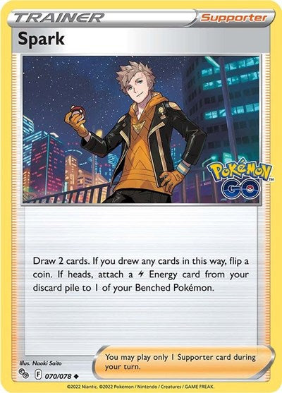 Spark (Pokemon GO) Light Play Reverse Holofoil