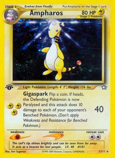 Ampharos (Neo Genesis) Light Play Holofoil Unlimited