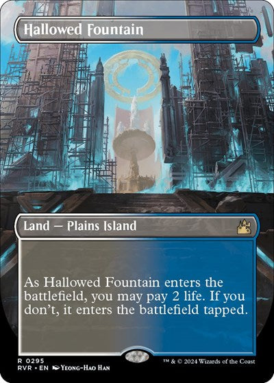 Hallowed Fountain (Borderless) (Ravnica Remastered) Light Play Foil