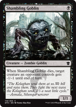 Shambling Goblin (Dragons of Tarkir) Light Play