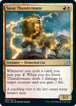 Savai Thundermane (Ikoria: Lair of Behemoths) Light Play Foil