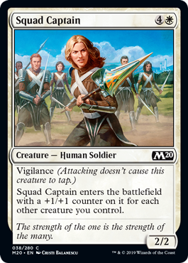 Squad Captain (Magic 2020 Core Set) Light Play