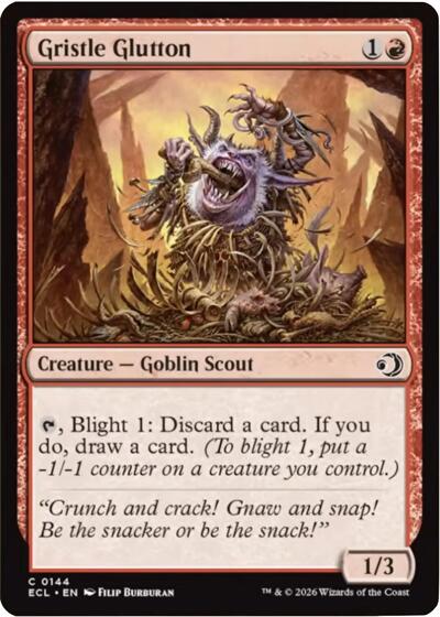 Gristle Glutton (Lorwyn Eclipsed) Light Play Foil