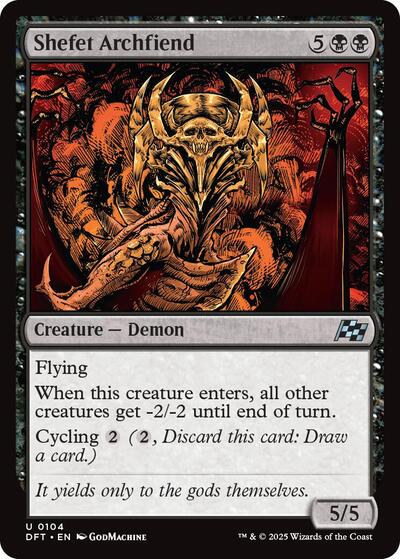 Shefet Archfiend (Aetherdrift) Light Play Foil