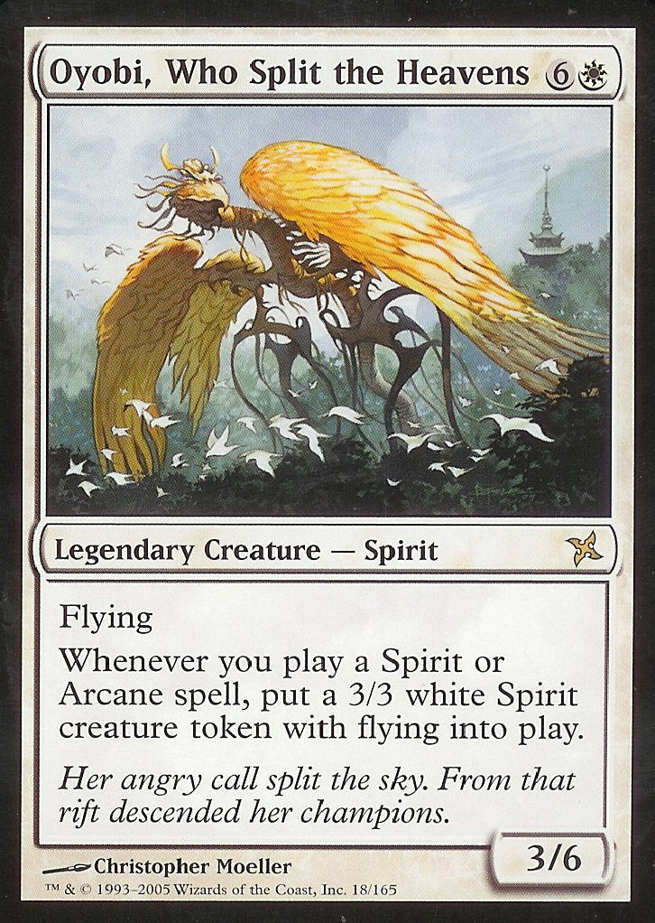 Oyobi, Who Split the Heavens (Betrayers of Kamigawa) Damaged / Poor