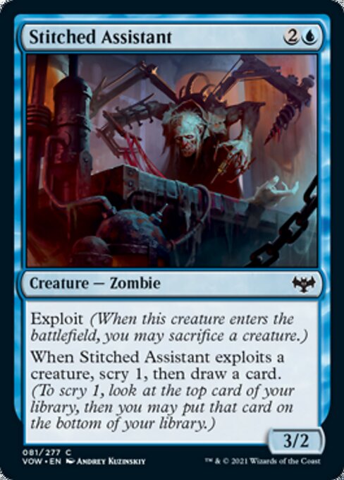 Stitched Assistant (Innistrad: Crimson Vow) Light Play