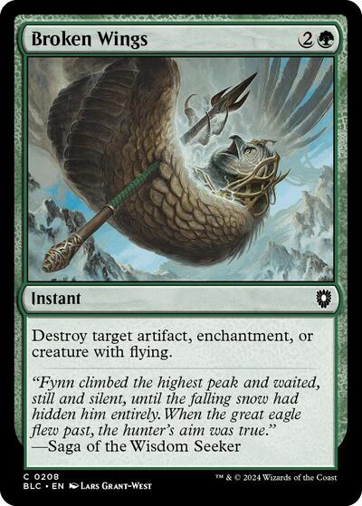 Broken Wings (Commander: Bloomburrow) Light Play