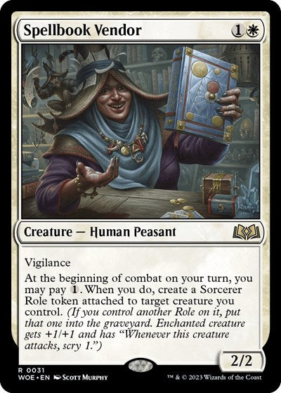 Spellbook Vendor (Wilds of Eldraine) Light Play