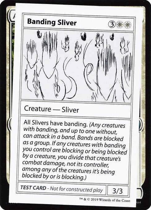 Banding Sliver (No PW Symbol) (Mystery Booster Test Print 2021) Light Play