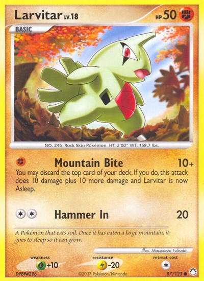 Larvitar (Mysterious Treasures) Light Play