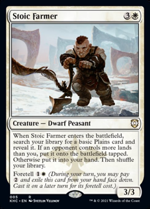 Stoic Farmer (Commander 2021 Kaldheim) Light Play