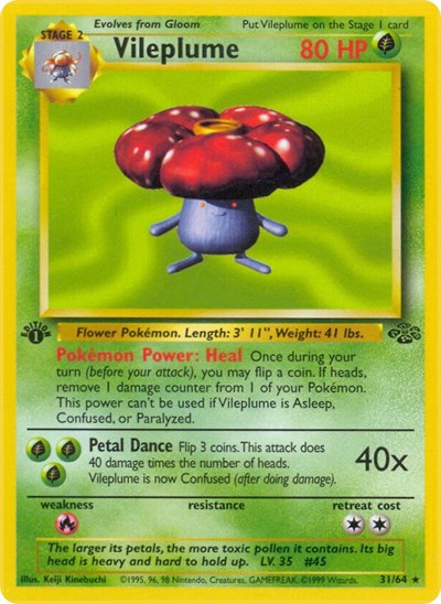 Vileplume (31) (Jungle) Medium Play Unlimited