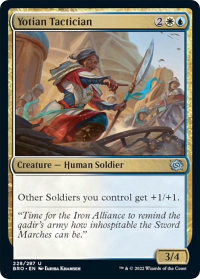 Yotian Tactician (The Brothers' War) Damaged / Poor