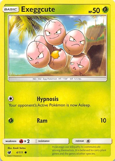 Exeggcute (SM - Crimson Invasion) Medium Play