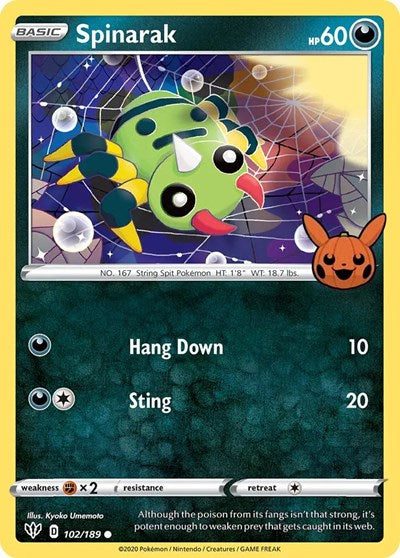 Spinarak (Trick or Trade BOOster Bundle) Light Play