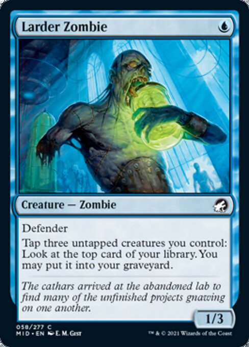 Larder Zombie (Innistrad: Midnight Hunt) Light Play Foil