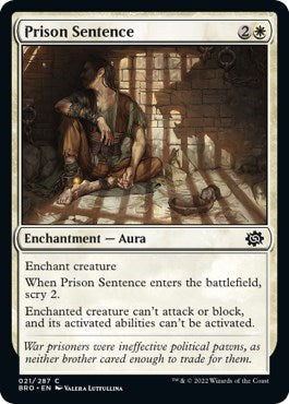 Prison Sentence (The Brothers' War) Light Play