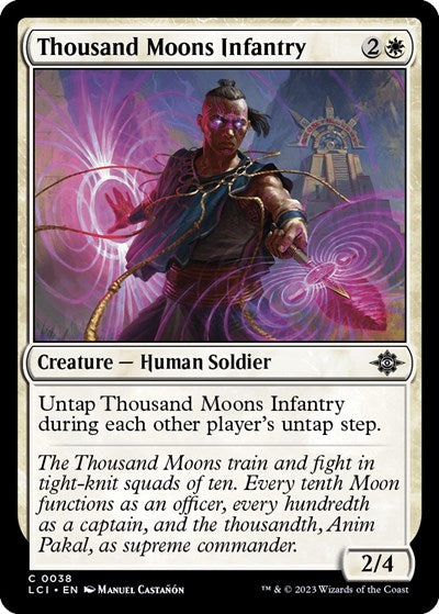 Thousand Moons Infantry (The Lost Caverns of Ixalan) Light Play Foil
