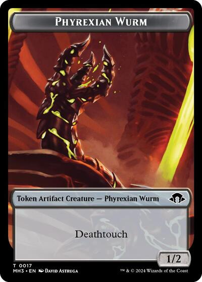 Phyrexian Wurm Token (0017) (Modern Horizons 3) Light Play