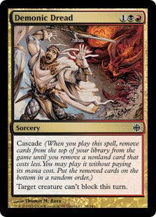 Demonic Dread (Alara Reborn) Damaged / Poor