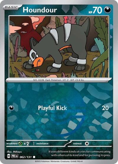 Houndour (Poke Ball Pattern) (SV: Prismatic Evolutions) Light Play Holofoil