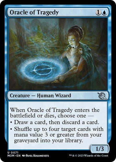 Oracle of Tragedy (March of the Machine) Light Play Foil