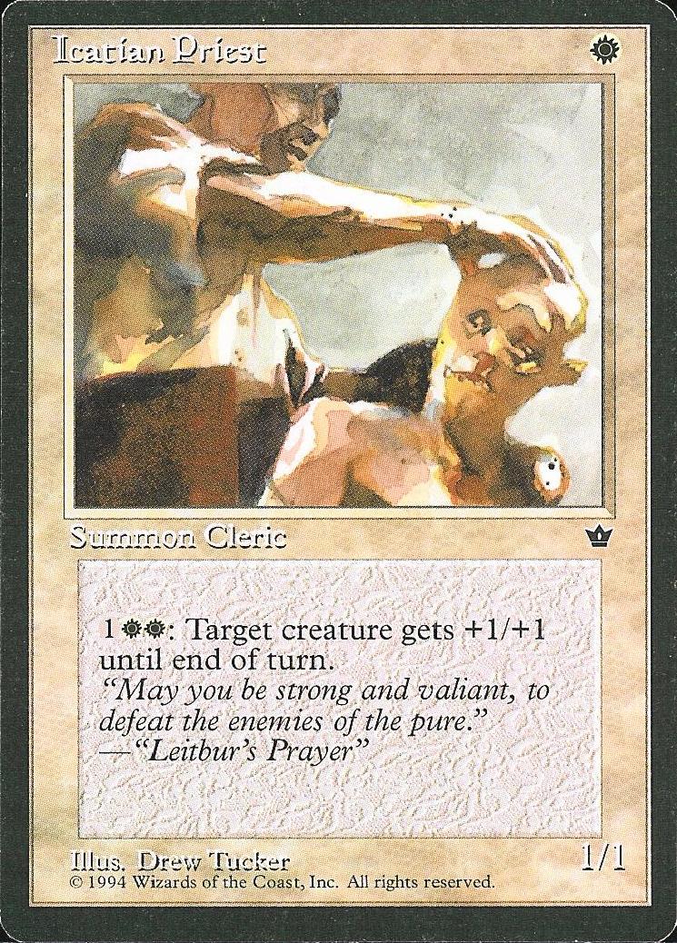 Icatian Priest (Fallen Empires) Light Play