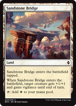 Sandstone Bridge (Battle for Zendikar) Light Play