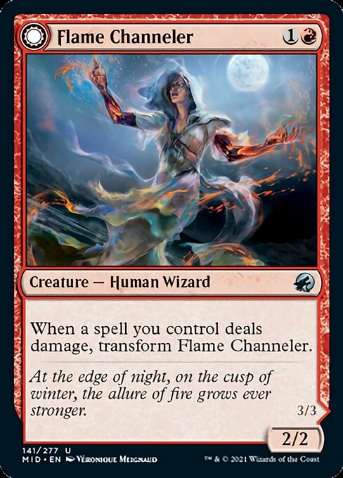 Flame Channeler / Embodiment of Flame (Innistrad: Midnight Hunt) Light Play