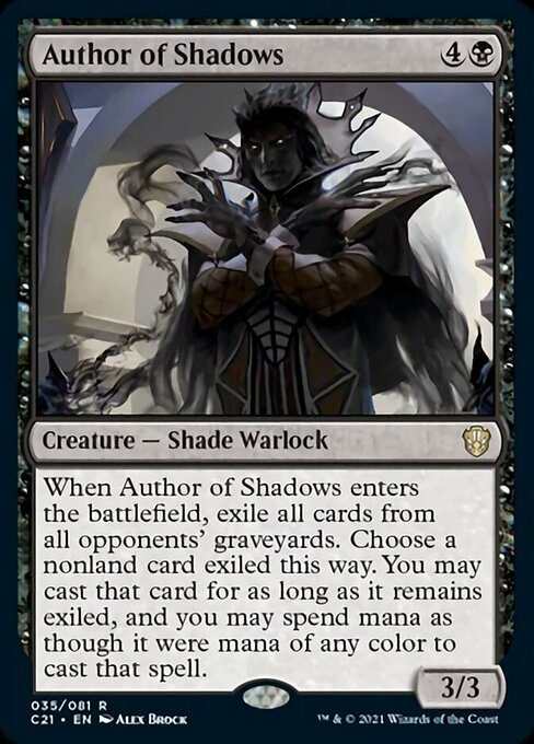 Author of Shadows (Commander 2021 Strixhaven) Light Play
