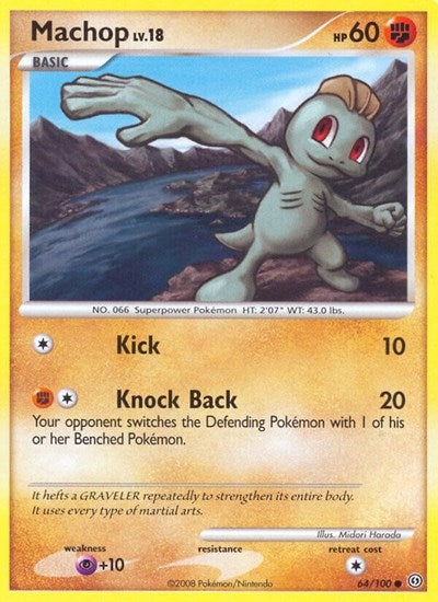 Machop (Stormfront) Light Play