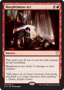 Blasphemous Act (Commander 2018) Light Play