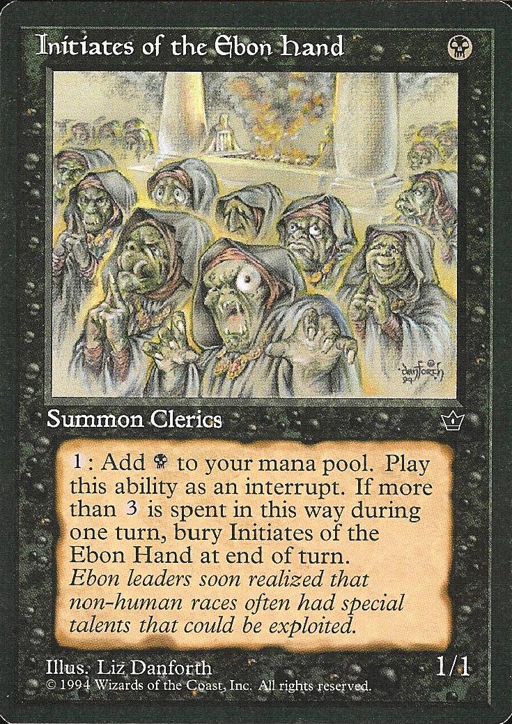 Initiates of the Ebon Hand (Danforth) (Fallen Empires) Heavy Play