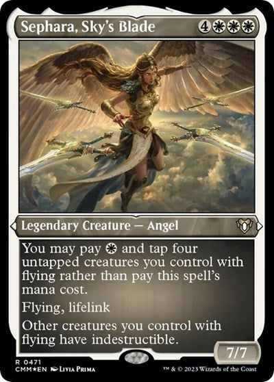 Sephara, Sky's Blade (Foil Etched) (Commander Masters) Near Mint Foil