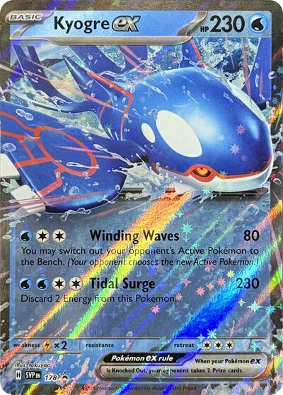 Kyogre ex - 178 (SV: Scarlet & Violet Promo Cards) Light Play Holofoil