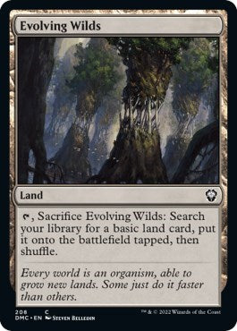 Evolving Wilds (Commander: Dominaria United) Light Play