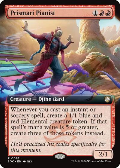 Prismari Pianist (Extended Art) (Commander: Secrets of Strixhaven) Light Play