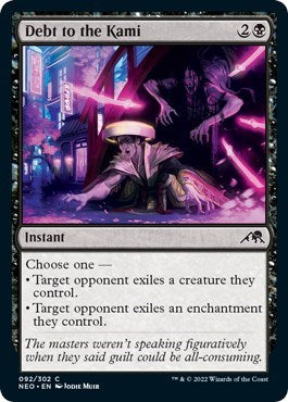 Debt to the Kami (Kamigawa: Neon Dynasty) Light Play Foil