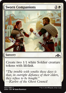 Sworn Companions (Guilds of Ravnica) Light Play