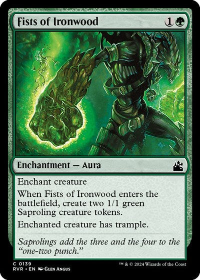Fists of Ironwood (Ravnica Remastered) Light Play