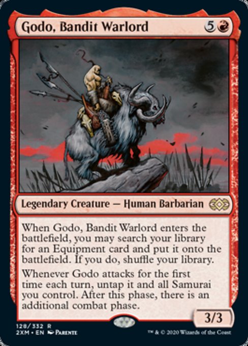 Godo, Bandit Warlord (Double Masters) Light Play