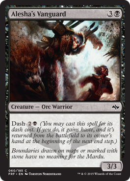 Alesha's Vanguard (Fate Reforged) Light Play
