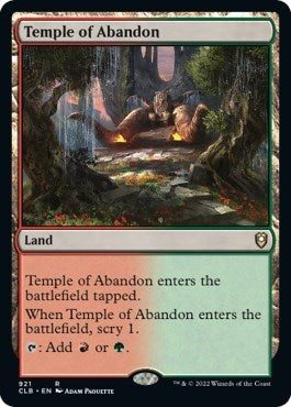 Temple of Abandon (Commander Legends: Battle for Baldur's Gate) Light Play