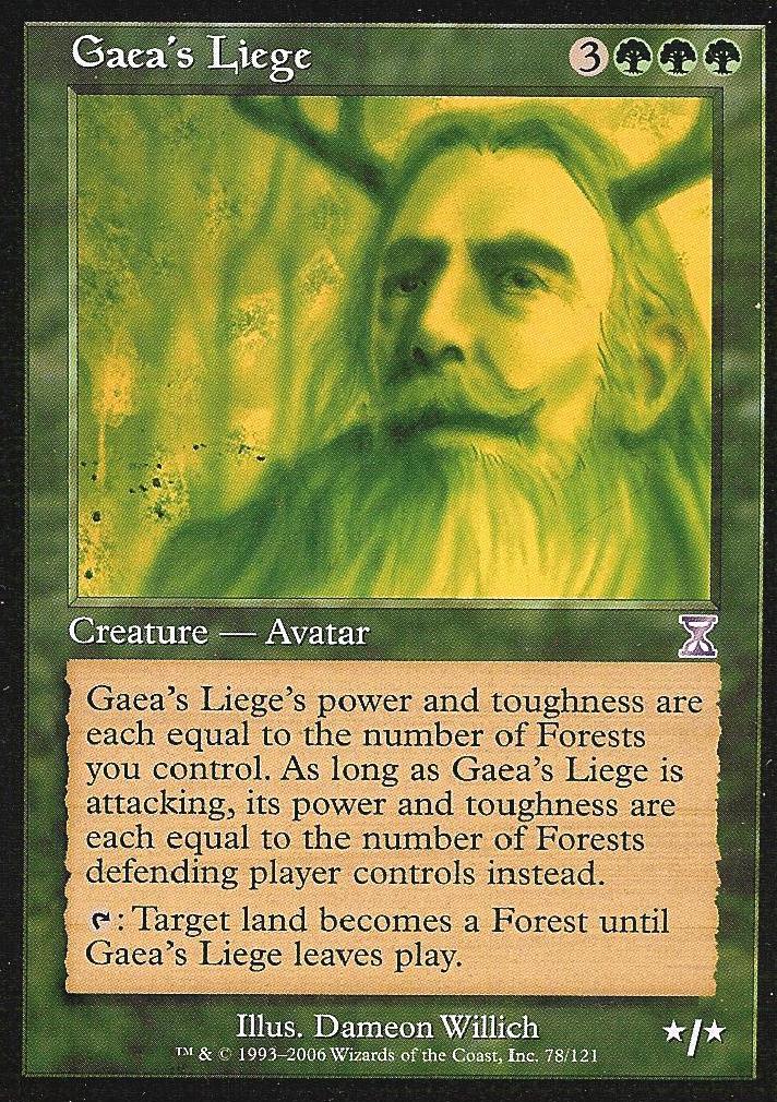 Gaea's Liege (Time Spiral Time Shifted) Light Play